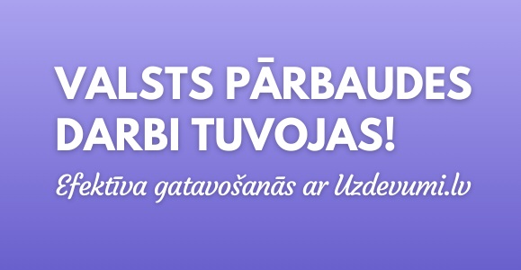 Gatavošanās eksāmeniem 2026. gadā